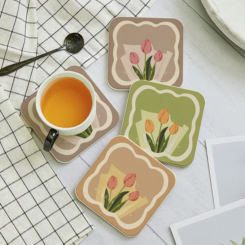 Morandi Color Diatomite Coasters Creative Heat Insulation Coaster Placemats Simple Coffee Cups Mug Mats Jewelry Photography