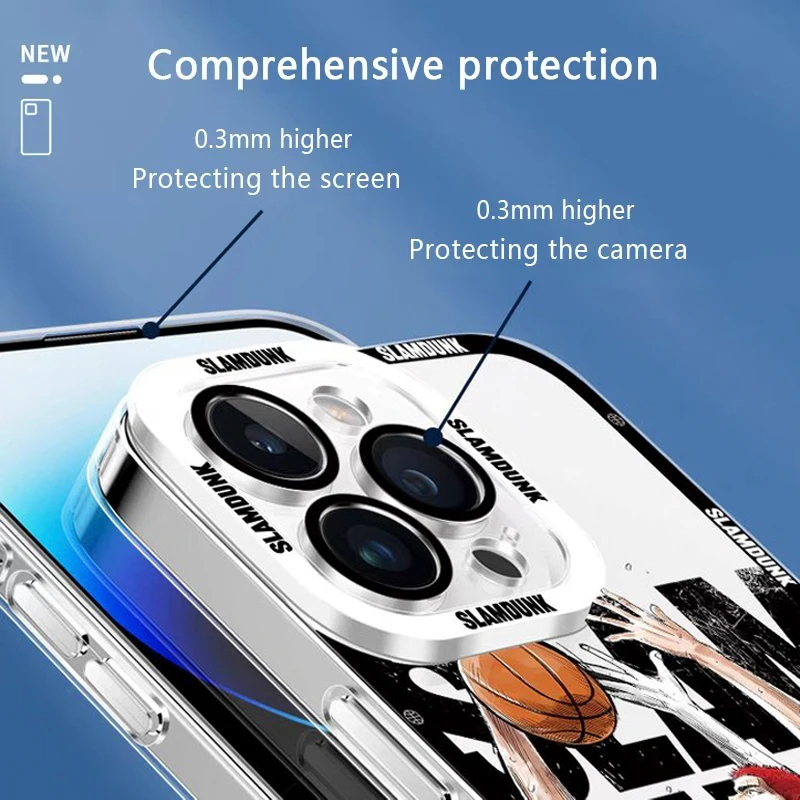 Anime Slam Dunk Soft Case For Xiaomi 13T 12T 11T 10T 14 13 12 11 Lite 5G NE POCO F6 X6 Pro X3 NFC X5 X4 GT F3 F4 F5 M6 M5S C65 image 4