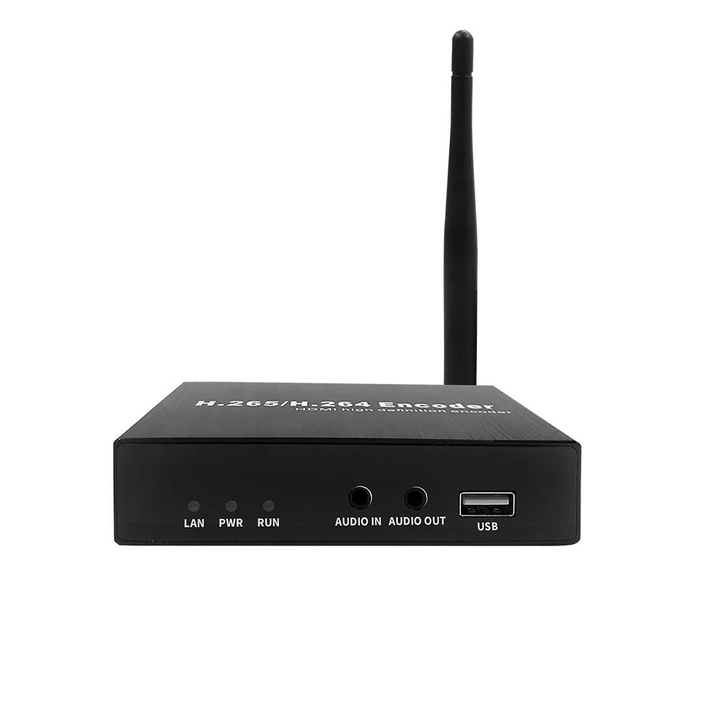 1080P WIFI H.265 video encoder to IP video streaming support RTSP ,HTTP,DNS,RTMP,TS,DHCP protocol