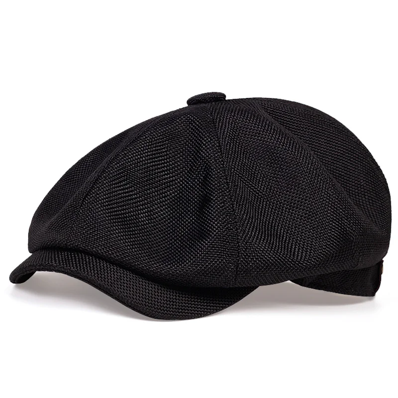 Męskie casualowe czapka gazeciarza wiosenne jesienne swobodna dzikość w stylu Retro berety Unisex dzika ośmiokątna czapka męska z daszkiem Gorras