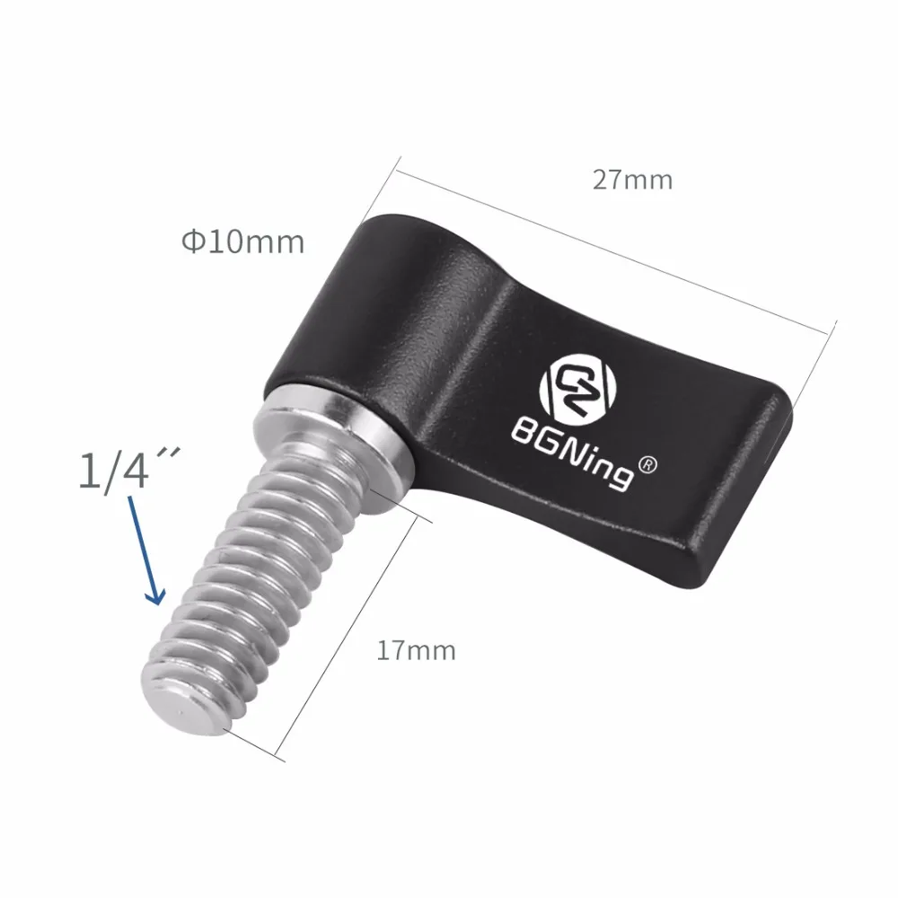 Aluminium Verstellbarer Griff 17mm 1/4 Zoll Gewinde Schraubadapter DSLR Kamera Fotografie T-förmiger Schraubenschlüssel L-Typ – Detail 1