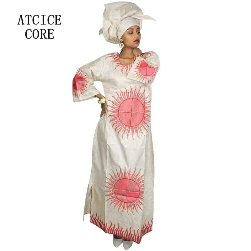 African Dresses For Women Dashiki African Bazin Riche Embroidery Design Clothing Fashion Dress