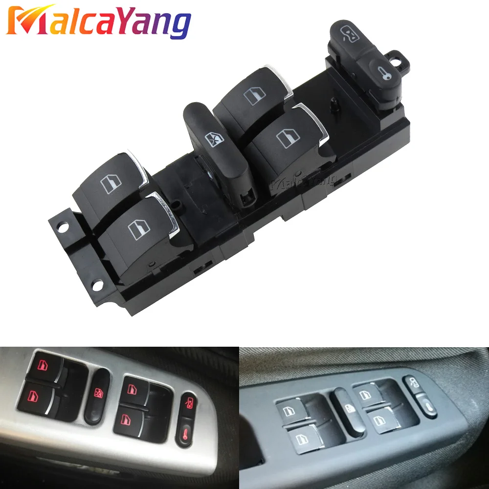 Window Control Switch Button For VW Jetta Golf GTI MK4 Passat B5 Driver Side 3BD 959 857 1998-05 3BD959857 1J4959857 1J4959857B