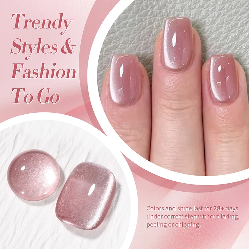 BORN PRETTY 1 Bottle 10ml Dried Rose Moon Light Cat Magnetic Gel ultra Shine Soak Off UV Gel Nail Art Varnish