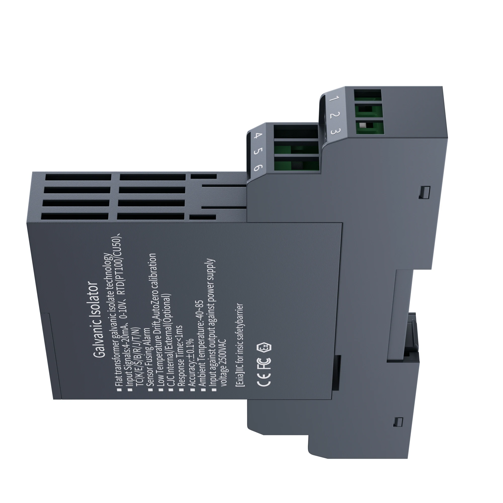 0-20mA 1-5V to 4-20mA 0-10V Hot Swappable Convenient 4-20mA Output 1 in 2 Out Signal Transmitter