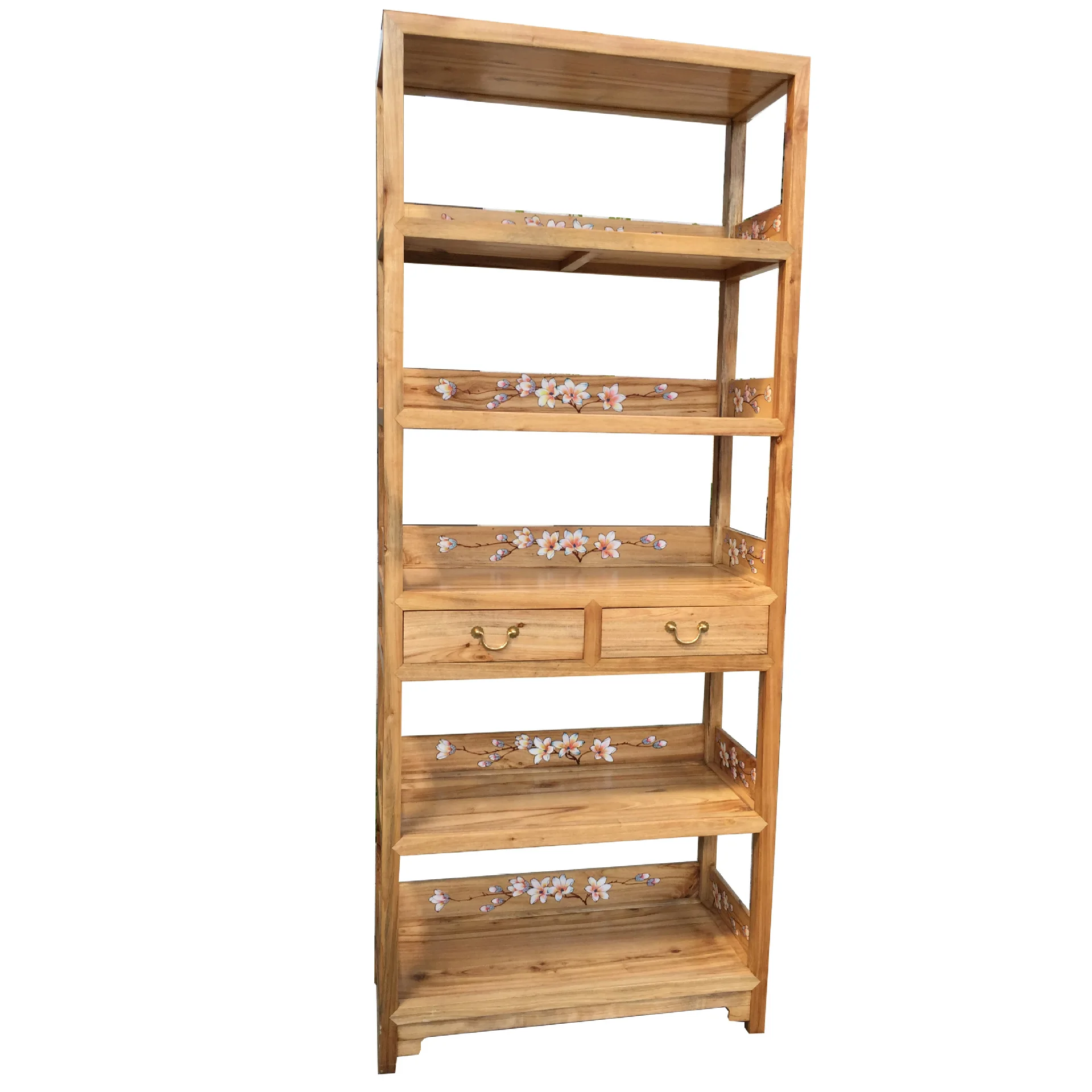 

Camphor wood bookshelves, school library walls, solid wood display shelves