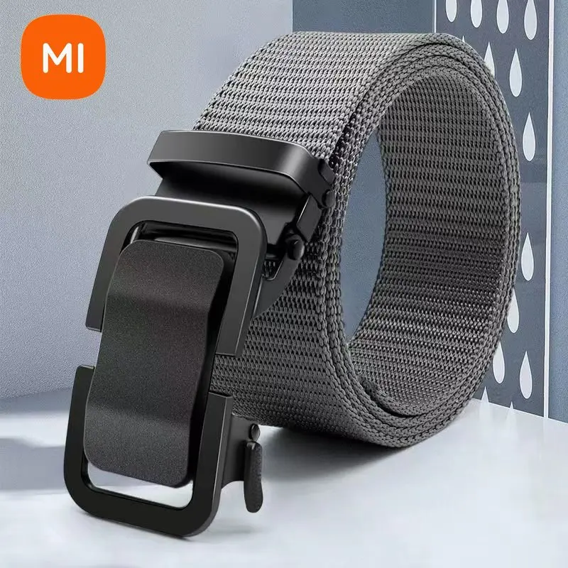 New Xiaomi Toothless Automatic Buckle Nylon Belt Men's Outdoor Leisure Breathable Canvas Belt Men's All-match Trousers Belt