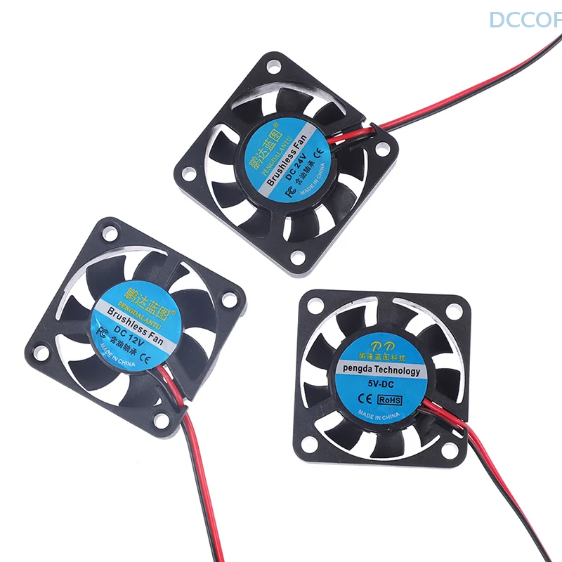 1Pcs 3d Printer Deel Fan 4010 2Pins 40Mm 40X40X10 Mm 4Cm Videokaart Dc 5V / 12V / 24V 4010 2P