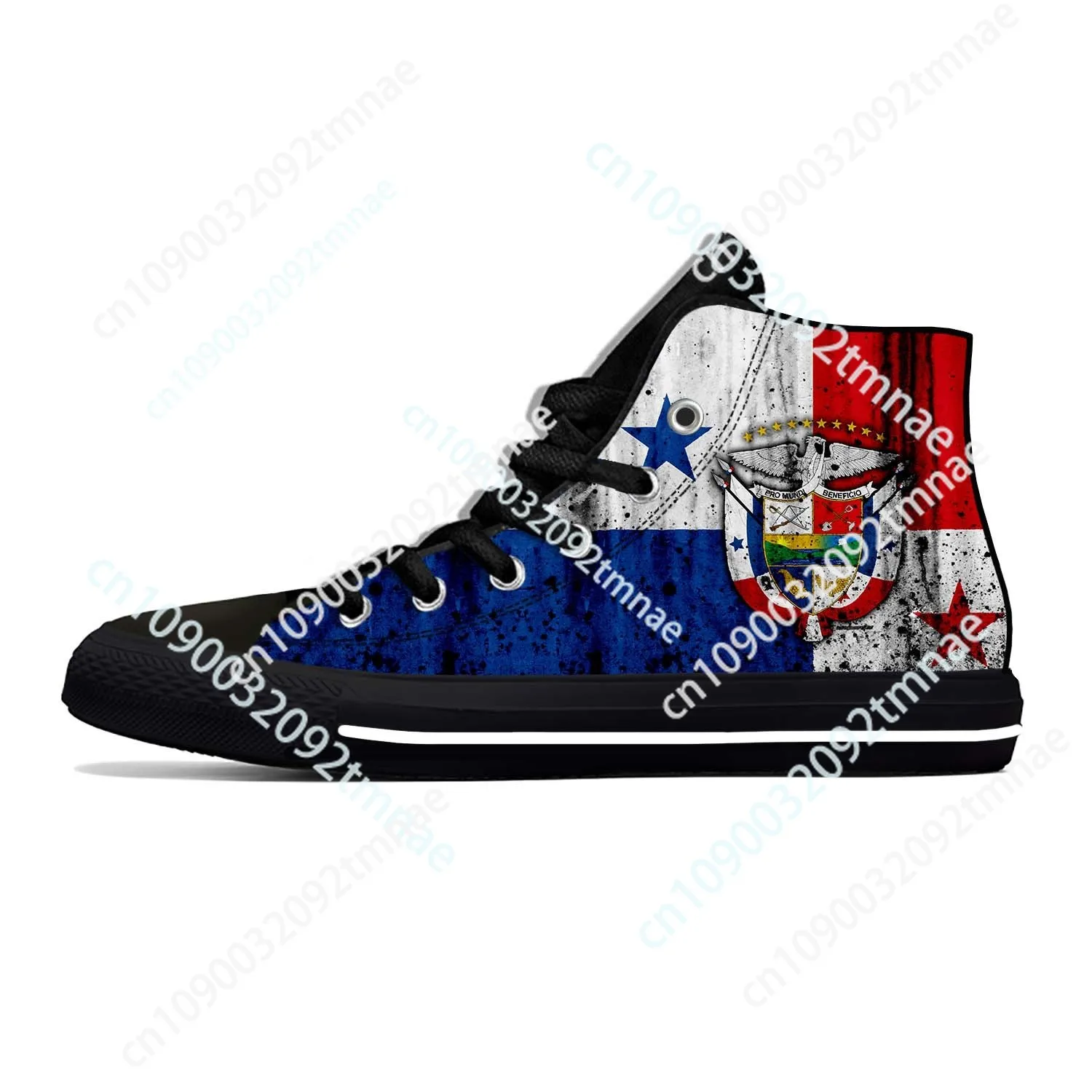 

Panama Panamanian Flag Patriotic Pride Fashion Casual Cloth Shoes High Top Comfortable Breathable Custom Men Women Sneakers