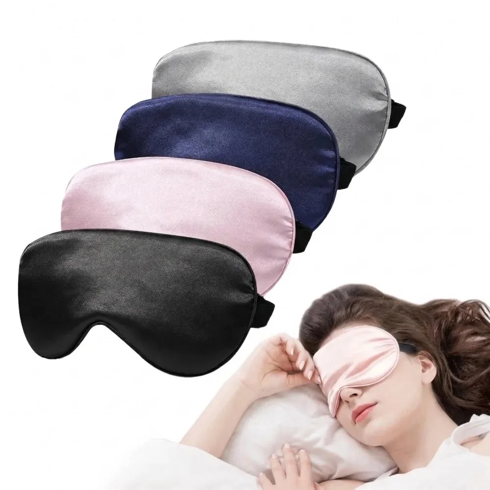 Neue Weiche Seiden-Schlafmaske Augenmasken für den Schlaf, Heißer Reise-Bestseller 100% Verdunkelung, Kein Augendruck, Augenbinde mit Verstellbarem Riemen