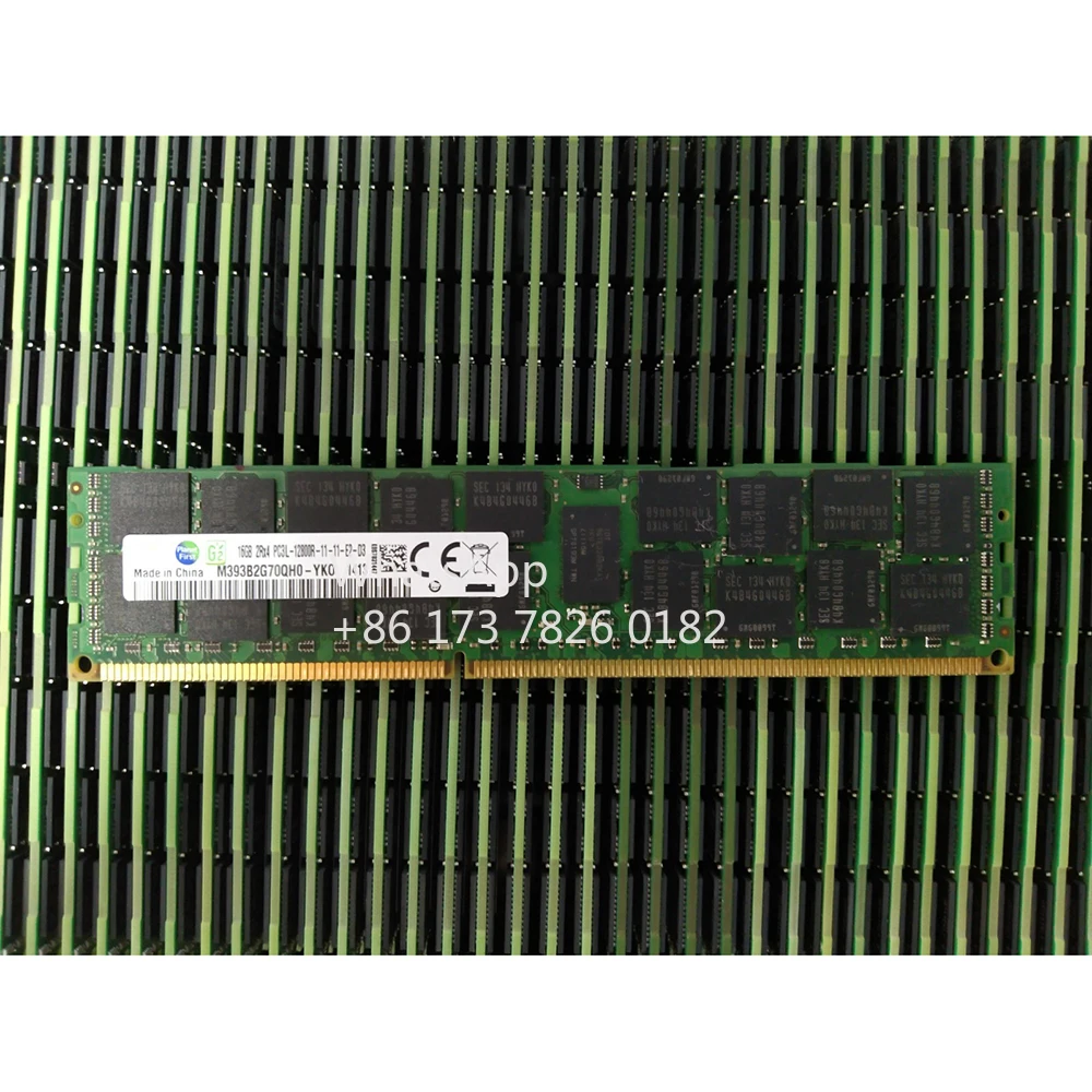 

1 шт. для Samsung RAM M393B2G70QH0-YK0 16G 16 ГБ 2RX4 DDR3L PC3L-12800R 1600 REG серверная память
