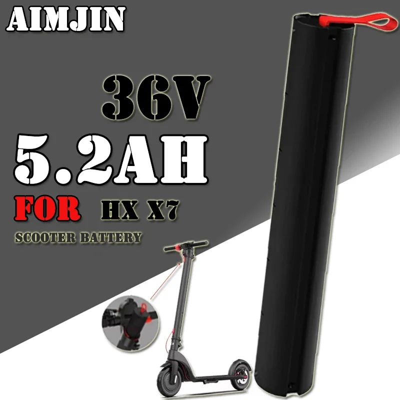 

36V 5200mAH X7 Scooter Replace Rechargeable Lithium Battery Pack 187Wh , HX Scooter Battery Accessories