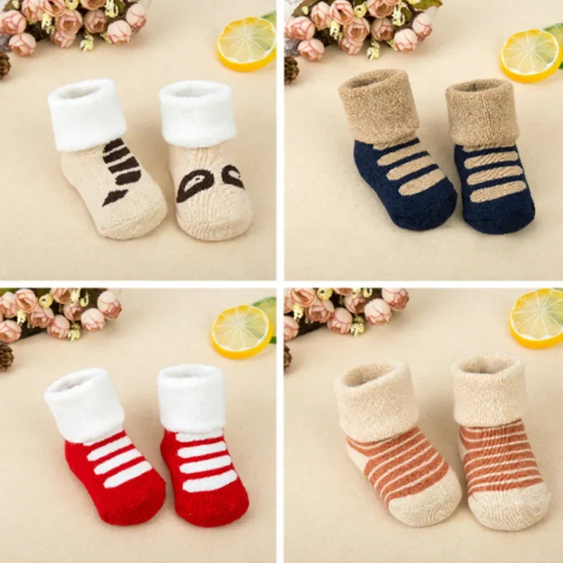 

Baby Socks Girls Boys Print Thick Terry Clothes Newborn Accessories Kids Children Toddlers Slipper Gift Clothes Infant Stuff