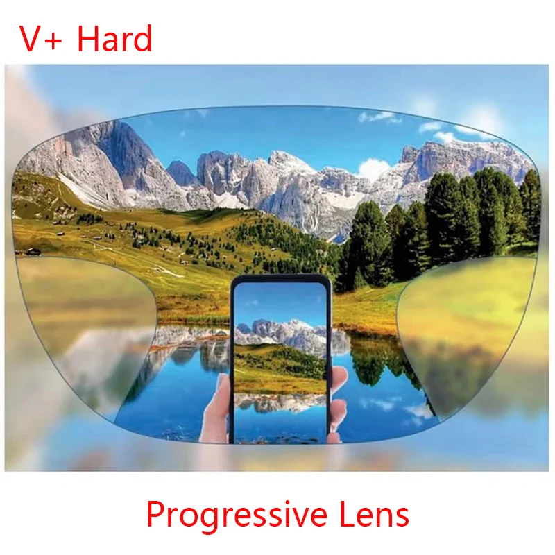 Premium breedste gezichtsveld Progressieve lenzen Vrije vorm Bijziendheid Multifocale optische lens op sterkte Zie ver en dichtbij Verifocaal