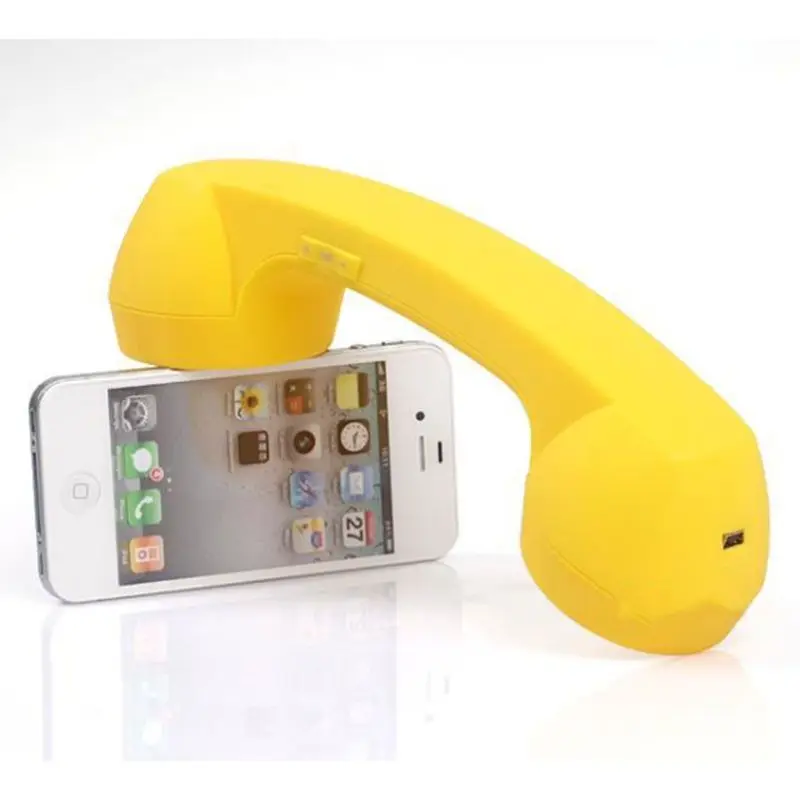 Wireless Retro Telephone Handset Bluetooth-compatible 2.0 Radiation-proof Phone Calls Receiver Comfortable Mobile Call