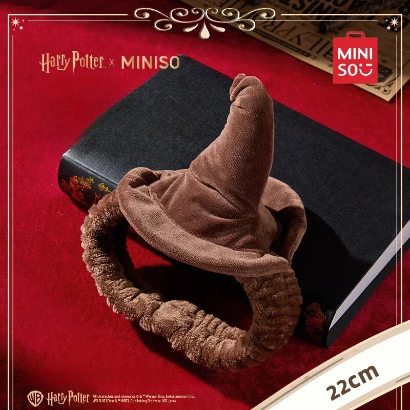 MINISO Harry James Potter Series Sorting Hat Three-dimensional Headband Home Makeup Face Wash Hair Accessories Christmas Gift