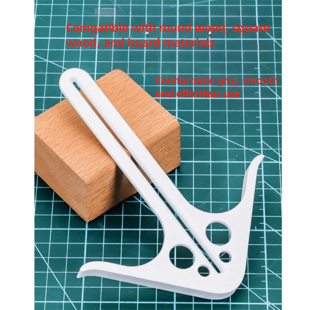 ABS Woodworking Center Positioning Locator Precise No Slippage Woodworking Center Marking Guide Line Ruler Efficient General