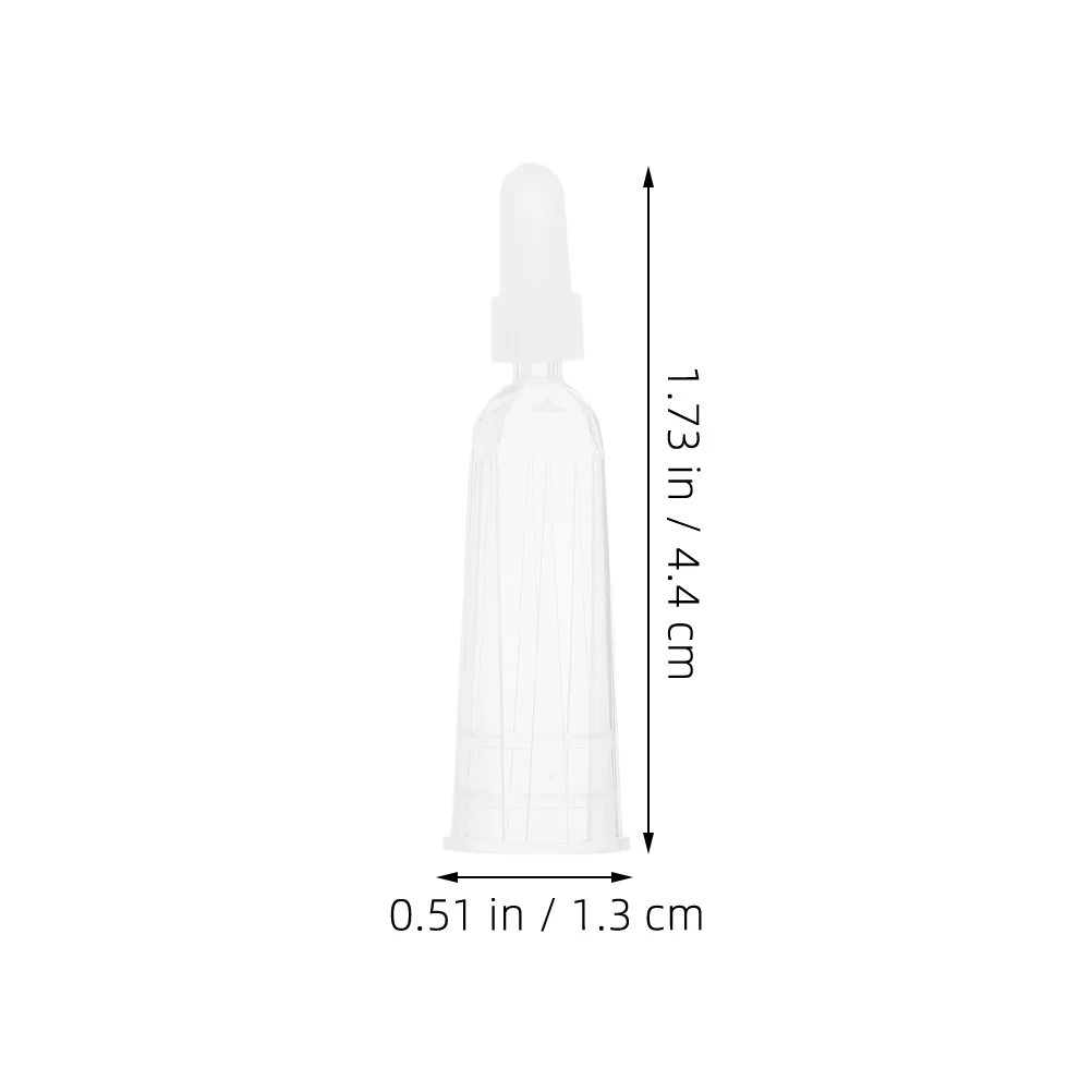 10 Stück transparente Ampullenflasche, Handschutz, Tropfkappe, präzise Flüssigkeitsabgabe, Kleberapplikator, tragbar, leicht