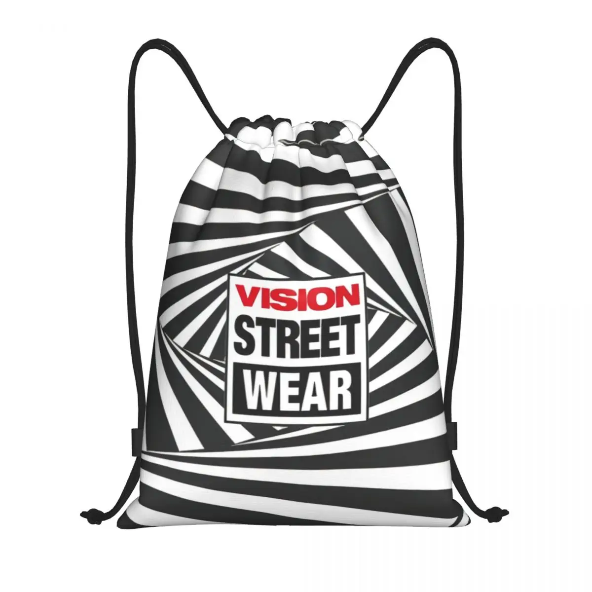 

Custom Cool Vision Street Wear Drawstring Bags for Shopping Yoga Backpacks Women Men Sports Gym Sackpack