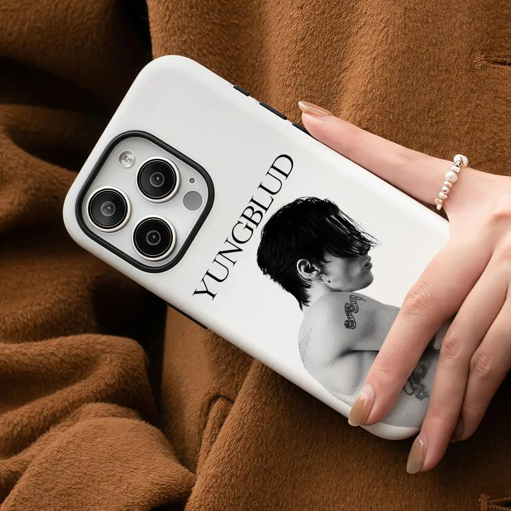 

Y-Yungblud idols Phone Case For Samsung Galaxy S25 24 23 22 Ultra Plus A56 36 26 Glossy HD Double-Layer Hard Shell