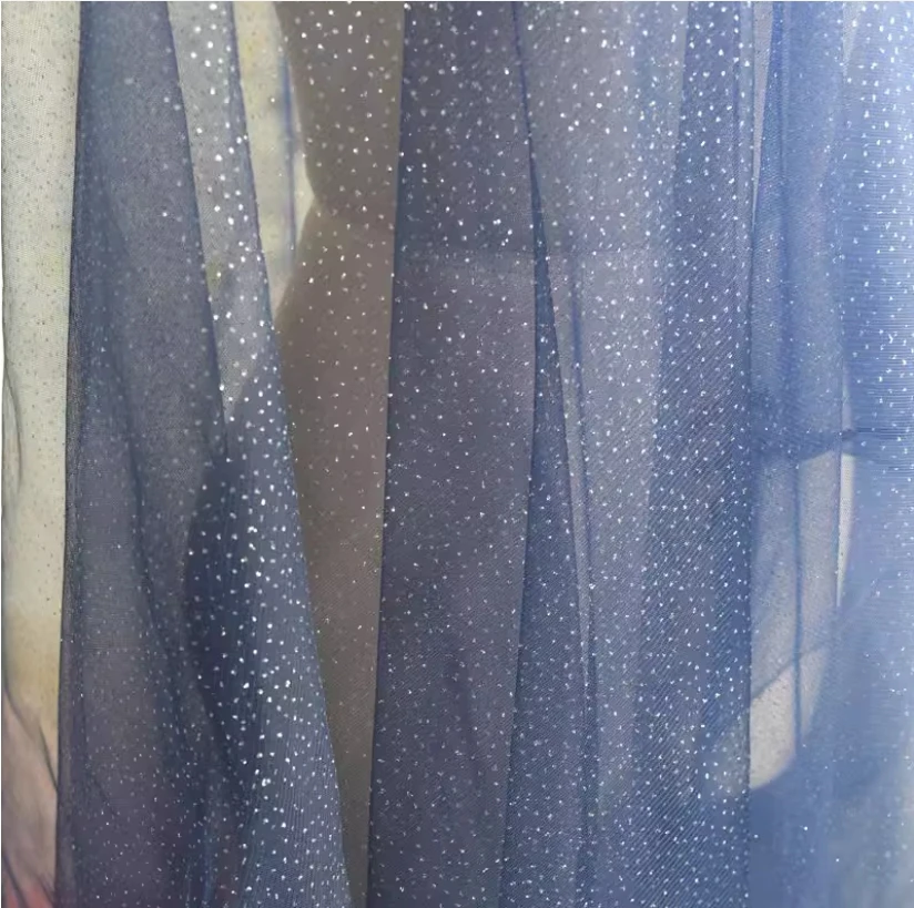 5 mt/los Glänzenden Feinen Pulver Tüll Stoff Silber Feinen Pulver Schleier Hochzeit Hintergrund Garn Tüll Stoff – Detail 5