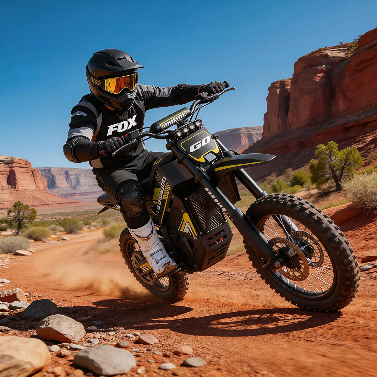 New G1 Electric E-bike Dirt Bike 1500W 48V 20.8AH Electric Motorcycle Fat Tire Nitrogen Suspension E Dirt Bike for Teens and Adults