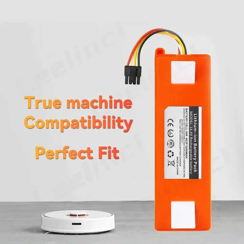 Sweeper Battery BRR-2P4S-5200D for XIAOMI Roborock S50 S51 S55 T60 Sweeping Mopping Robot Vacuum Cleaner 18650 Dropshipping