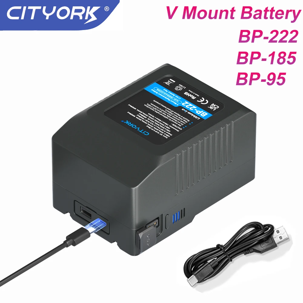 V Mount Battery V-Lock Lithium Battery USB Type-C pocket BP batteries for cameras smartphones laptops Phones LED Video Light