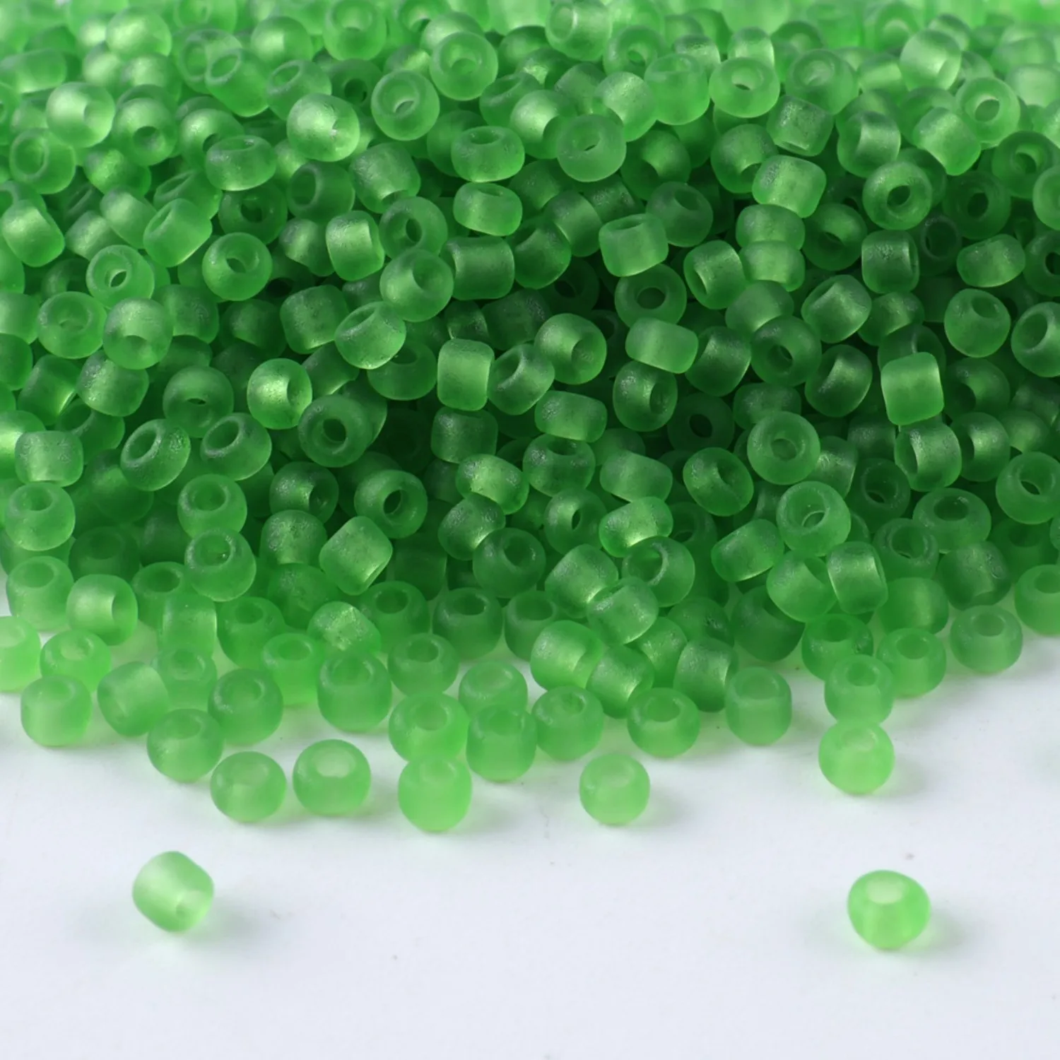 Hochwertige transparente matte Farbperlen CJ 11/0, 10g/Tube, geeignet für alle Arten von DIY-Bastelarbeiten usw. – Detail 11