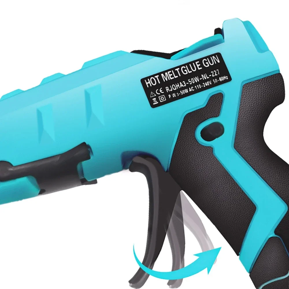 Imagem -03 - Pistola de Cola Elétrica sem Fio Hot Melt Welding Air Glue Sticks Bateria Faça Você Mesmo Makita Bosch Dewalt 50w 30 Pcs mm