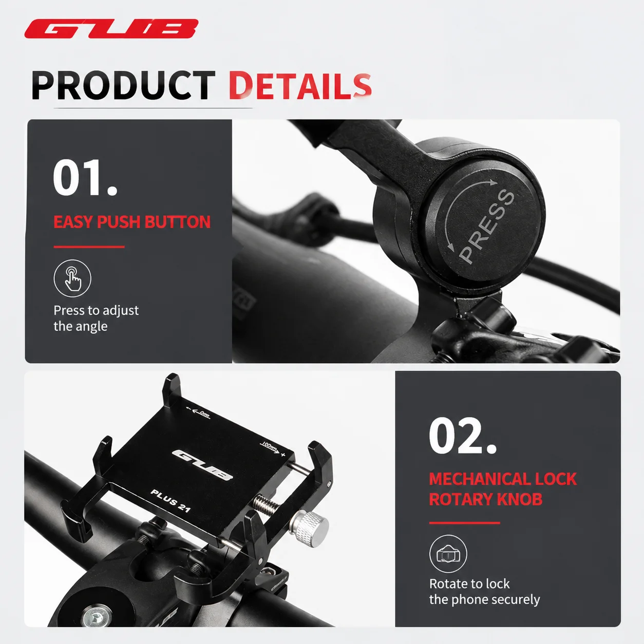 GUB PLUS 21 Bicycle Phone Hold - Phone Mount Handlebar review and price