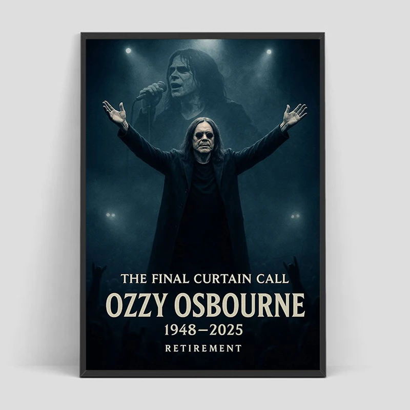 

Ozzy Osbourne Poster Paintings on the Wall Painting Canvas For Home Decoration Ornaments 2000s Room Decor Man Coffee House Bar