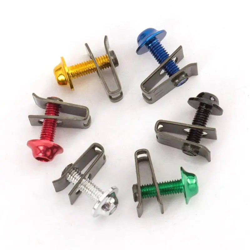 1Set CNC M6 6mm Fairing Body Work Bolt Kit Screw Spire Speed Fastener Clip Nut For CBR GSXR Modified Bolt Motorcycle Accessories