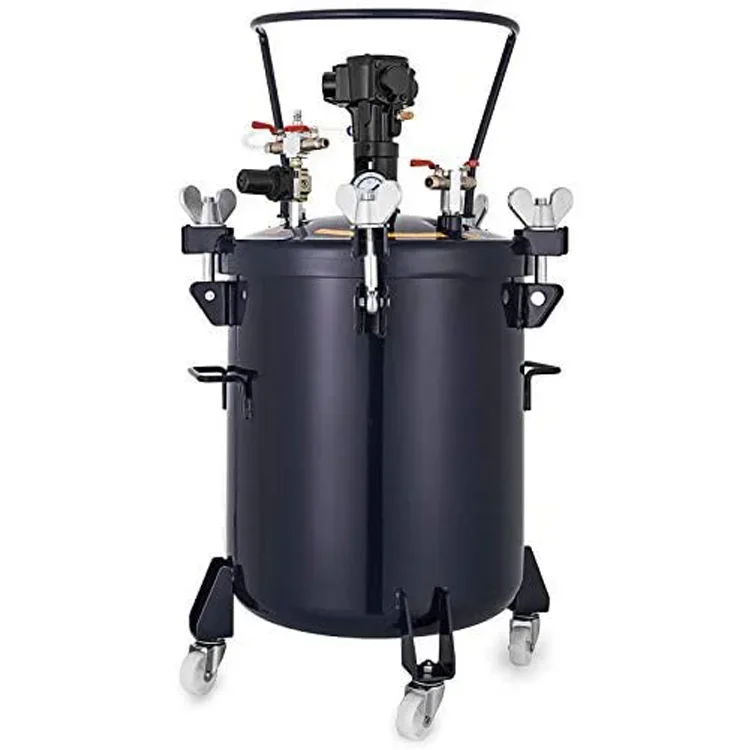 

60L Pressure Feed Paint Pot Tank Mixer Sprayer Regulator Automatic Air Agitator Stirrer for House Keeping Or Commercial