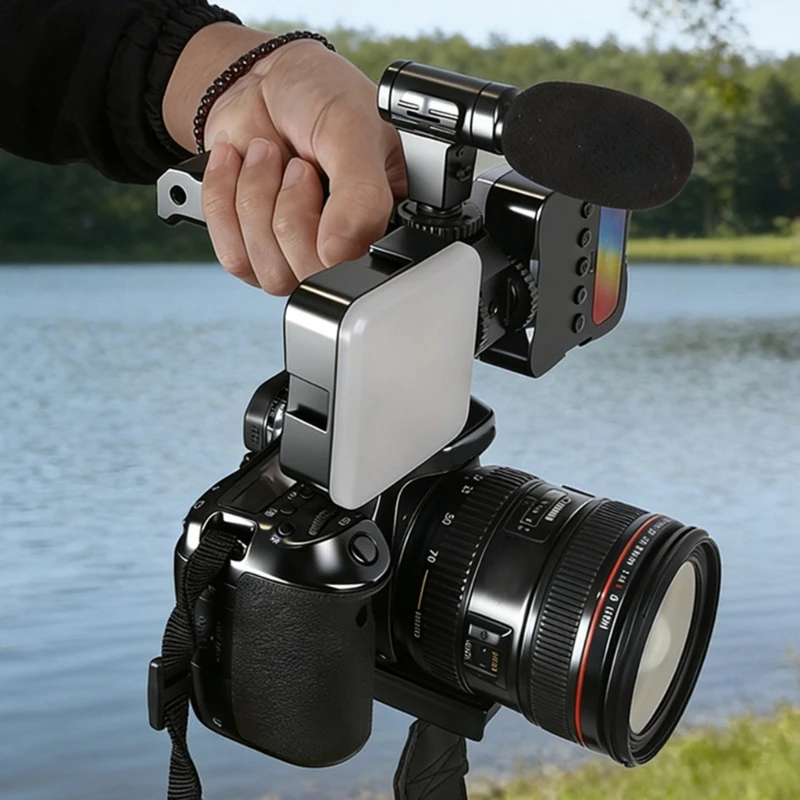  DSLR Camera Top Handle Adapter Bracket Comfortable Grip Aluminum Mount Grip