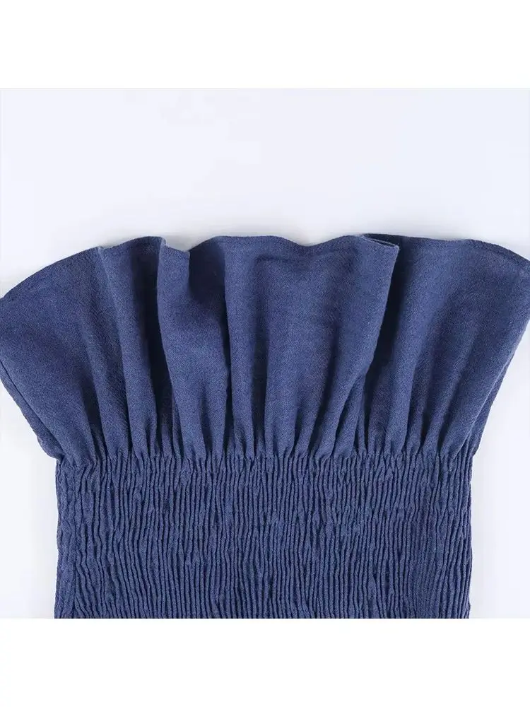 HH femmes élégant princesse manches nid d'abeille Plaid mince col rond chemise femme automne plissé à manches longues popeline taille Blouse