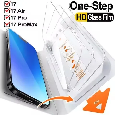 

Easy Instlltion Screen Protectors Hard Tempered Glass Dust-Free Box For iPhone 17 ProMax 17Pro 17Air 17 16 Pro Max 16Plus 16E