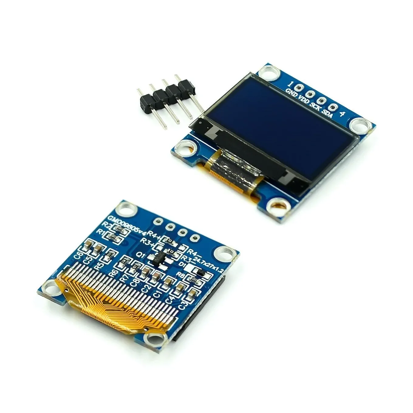 Modul peraga LED LCD 128X64OLED warna biru putih UNTUK Arduino 0.91 0.96 1.3 1.54 2.42 inci I2C IIC Serial baru asli dengan wadah