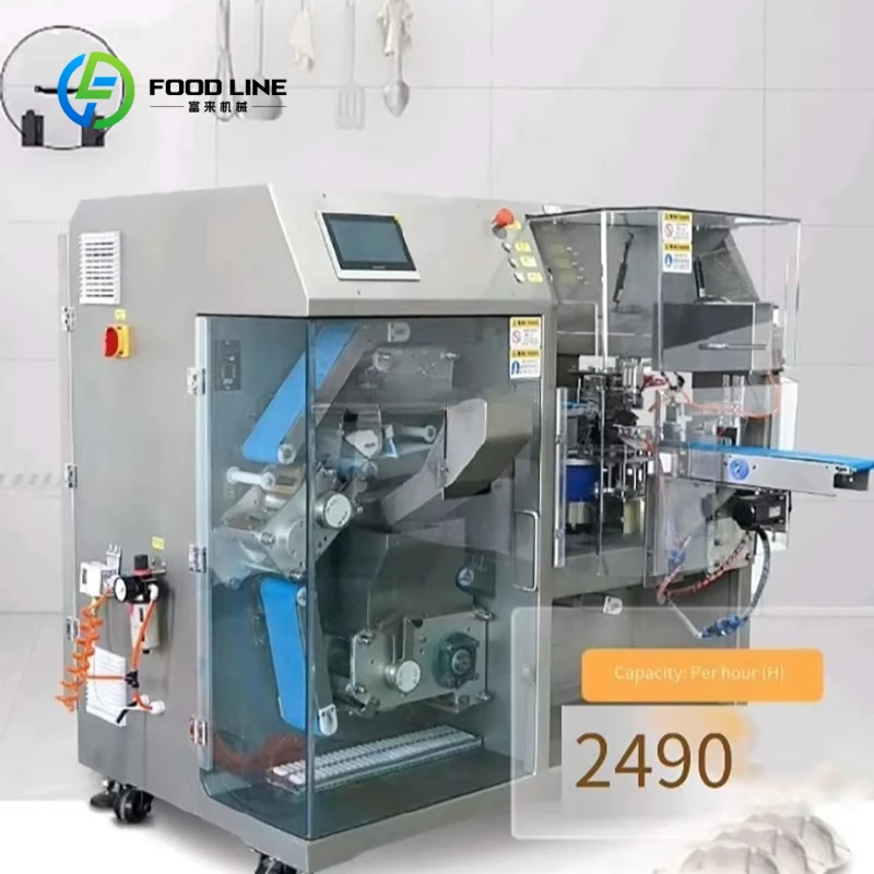 Línea de Producción Automática de Empanadillas Personalizada, Máquina Industrial para Hacer Gyoza y Raviolis para Uso Comercial en Fábricas de Alimentos Congelados