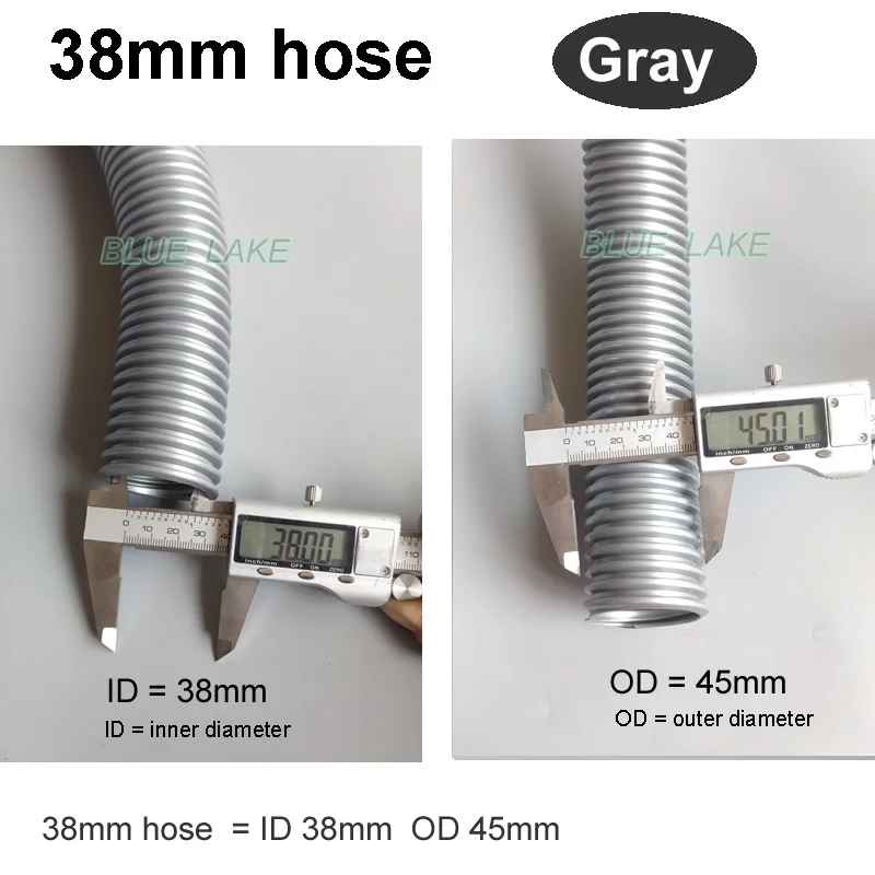 Industrial vacuum cleaners hose connector/Connecting pipe Thread hose inner 38 outer 45mm vacuum cleaner parts