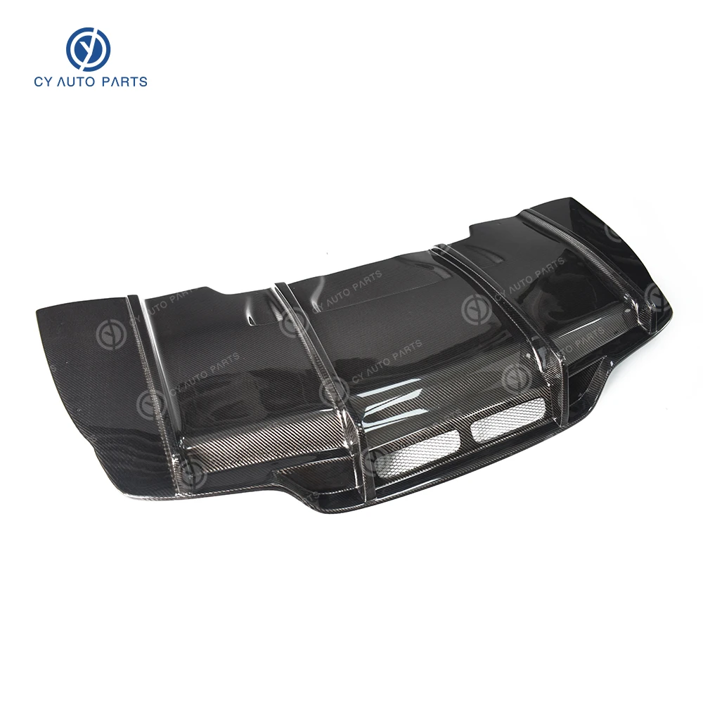 Rear Diffuser Bumper Lip PSM Style Carbon Fiber Boot Spoiler Splitter Guard Body Kit Cover For Mercedes-Benz C Class