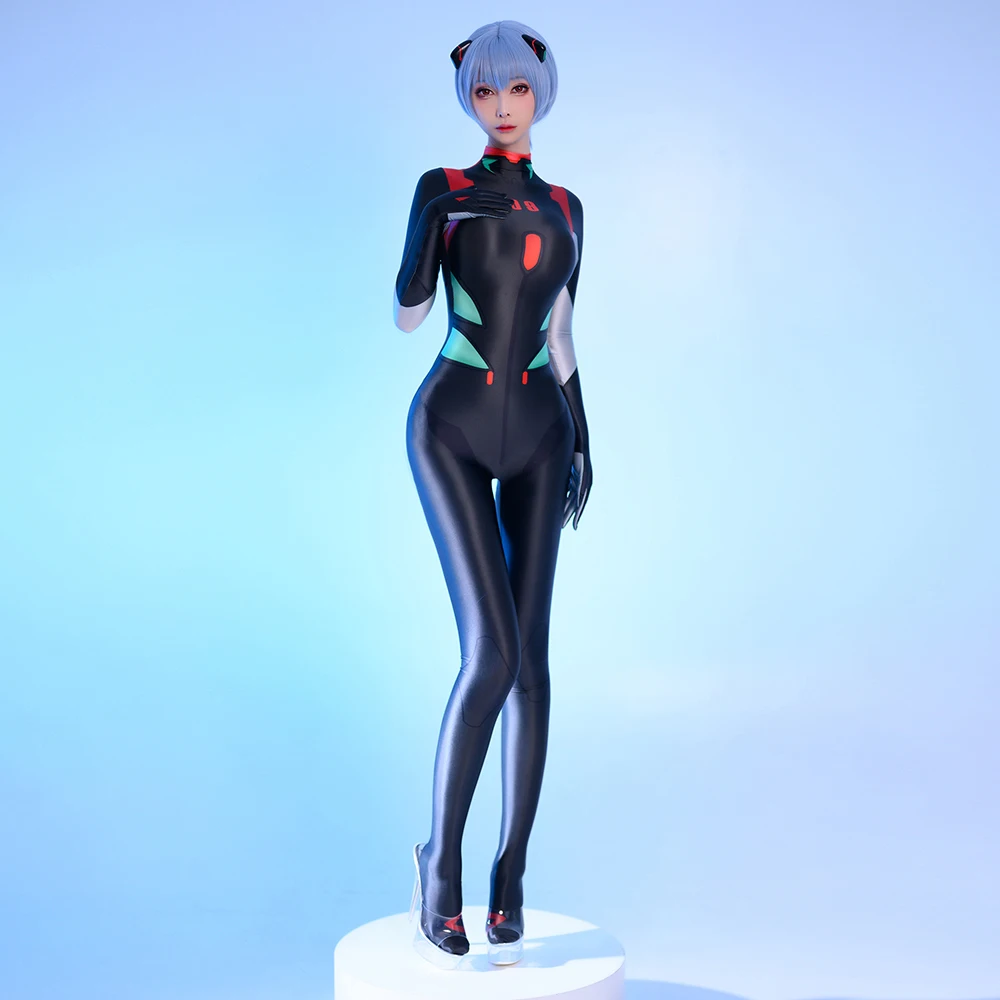 Japanese Anime Asuka Langley Soryu Mari Rei Ayanami Cosplay Costume EVA  Asuka Test Jumpsuits Zentai Suit Bodysuit For Halloween