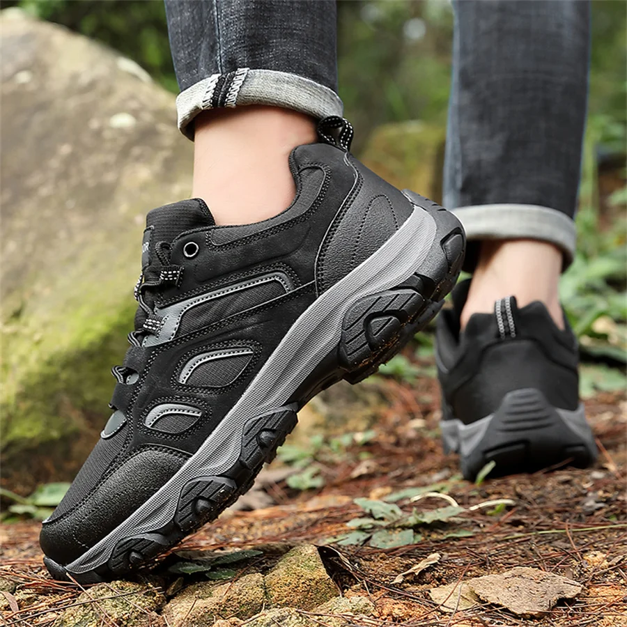 Outdoorové wear-resistant kvalita tramping boty dámská ležérní boty muži 39-46 prodyšné protiskluzový sportovní boty