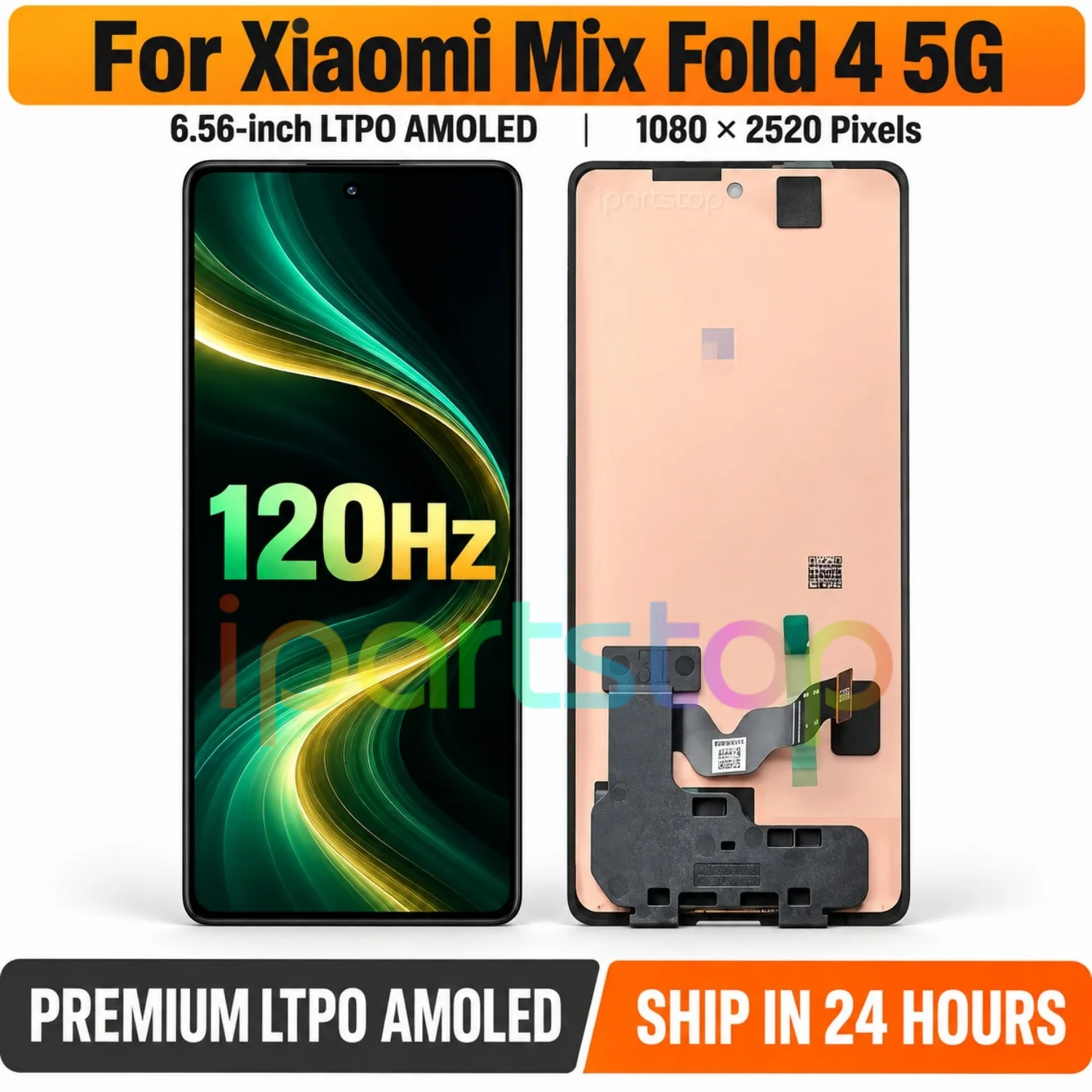 Ecran-de-remplacement-iparts-pour-xiaomi-mix-fold4-fold-4-5g-24072px77c-assemblage-d'ecran-tactile-amoled-externe-120hz