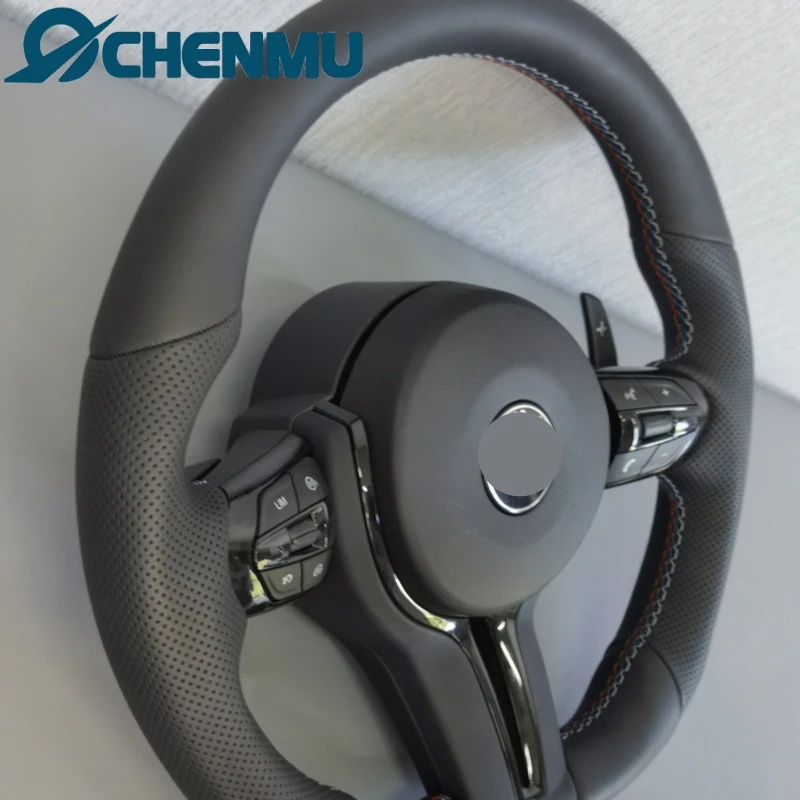 For BMW 1-7 Series/F10/F30/F15/F16/F20 Flat Black Warrior Steering Wheel Modification