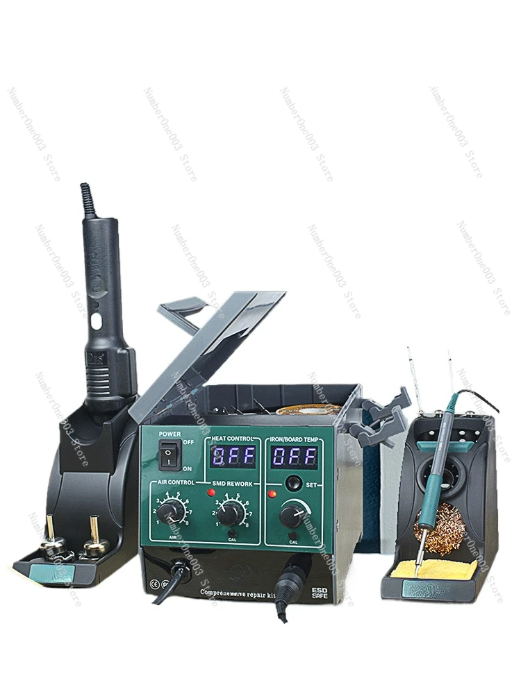 H92 hot air gun two-in-one dismantling and welding table 1600W digital display constant temperature electric soldering iron 90W