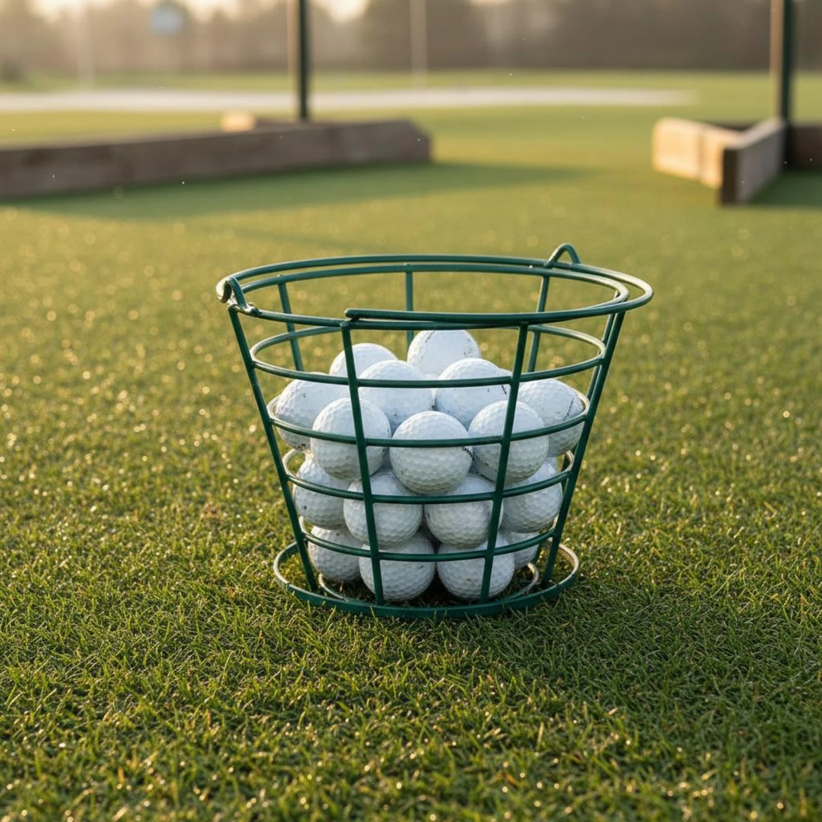 Golf Ball Pickup Basket Easy to Carry Wire Golf Ball Basket Sports Storage Sturdy Rust Resistant for Coaches