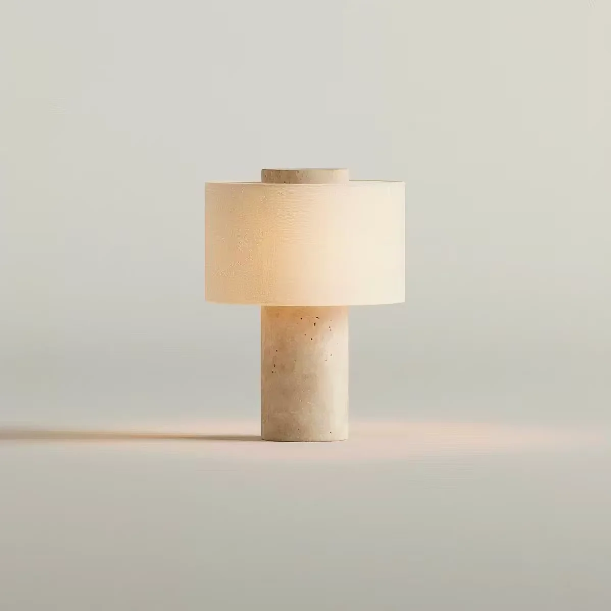 Modern Natural Stone Desk Light USB Charging Home Atmosphere Decoration Light Fabric Lampshade For Bedroom Parlor Table Lamp