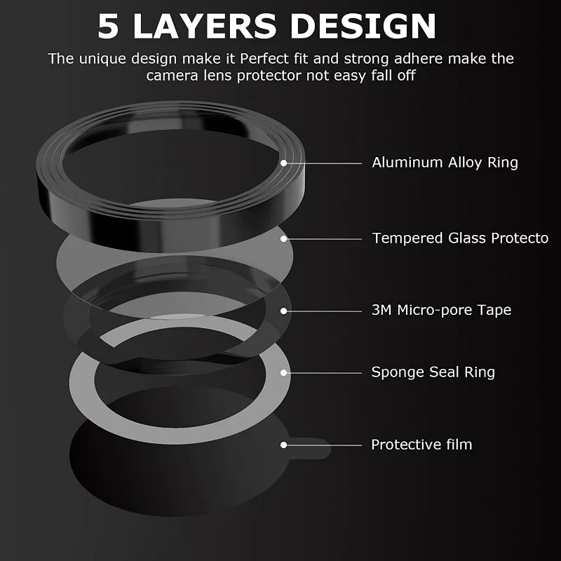 카메라 렌즈 보호 유리, 아이폰 14, 13, 12, 11 프로 맥스 렌즈, 금속 링 보호대, 아이폰 12, 13 미니, 14 플러스, 15 프로 맥스 필름