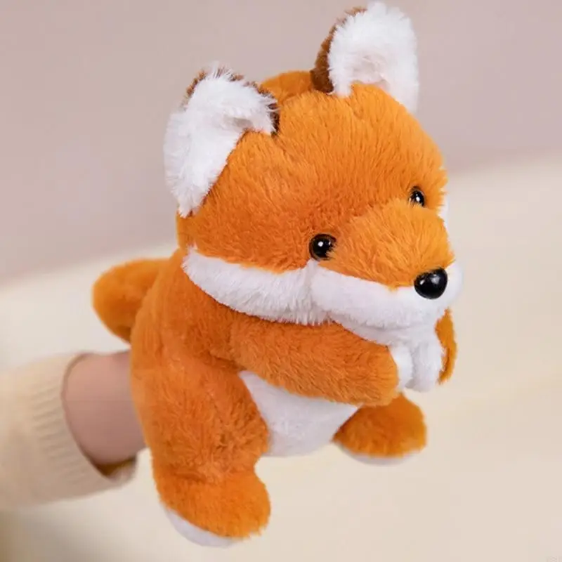 Y88D مفصلية الفم الحيوان دمية يد ألعاب من نسيج مخملي دمية محشوة ناعمة على شكل حيوان للأطفال التفاعلية التظاهر اللعب الفصول القصة